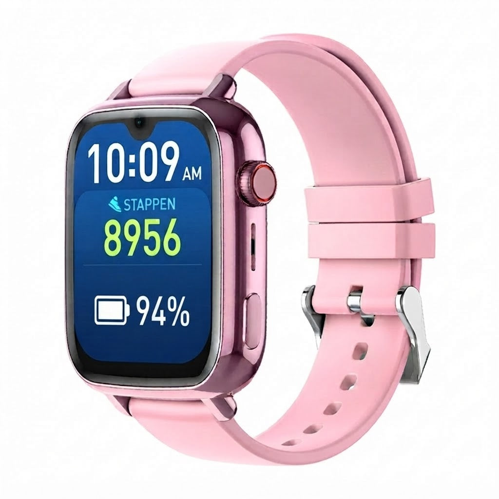 SmartKiddy Pro GPS horloge roze met stappenteller